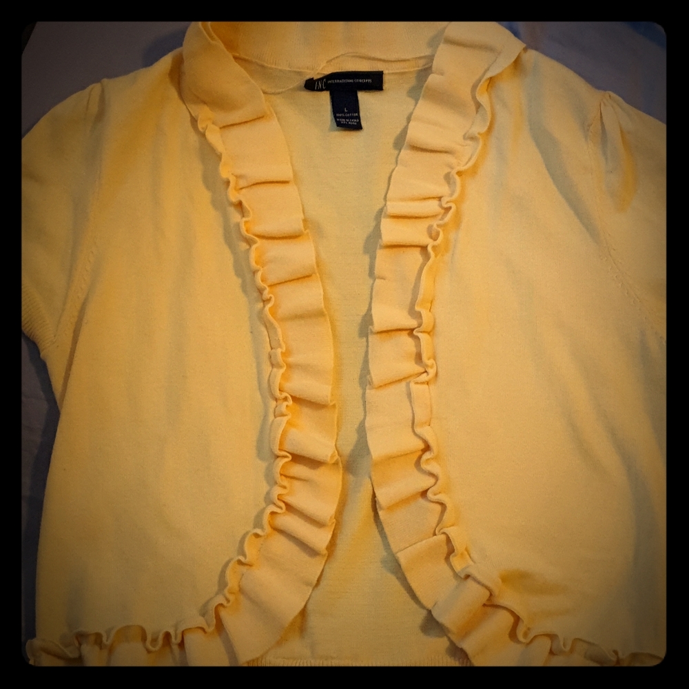 🆕INC Sweater Ruffle Bolero